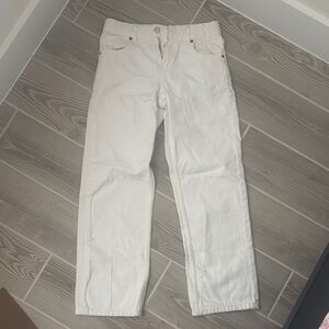 Zara Girls Straight White Jeans